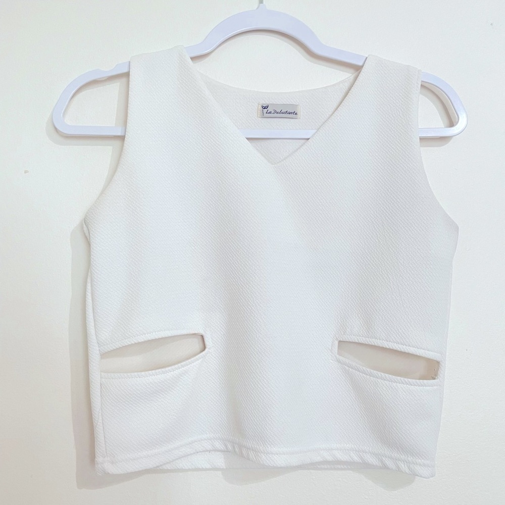 White Crop Top